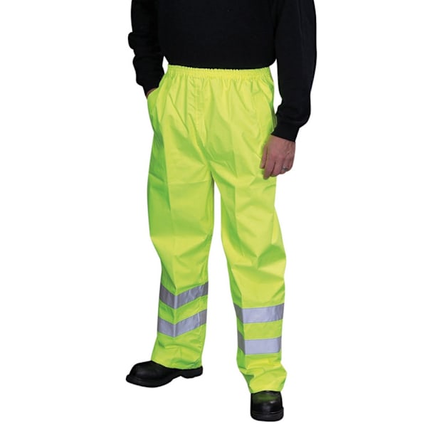 Yoko Unisex Vattentäta Hi-Vis Arbetsbyxor XL Gul Yellow XL