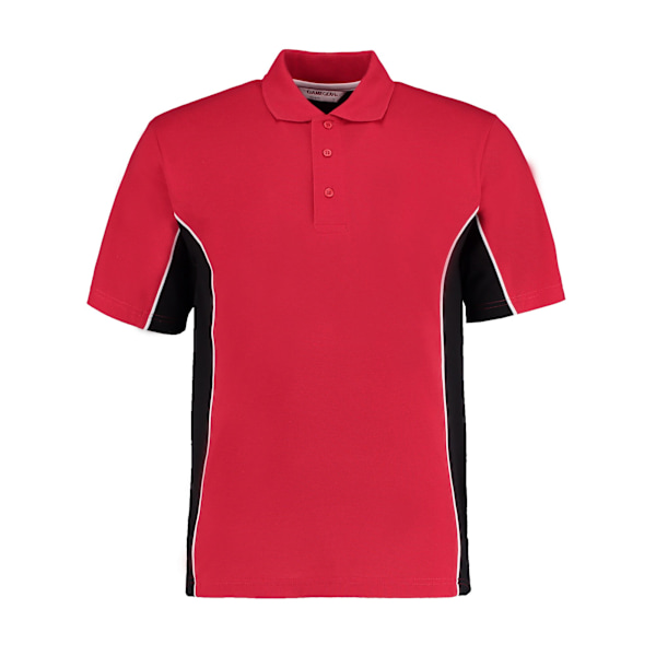 GAMEGEAR Herr Track Polycotton Pique Poloshirt XXL Röd/Svart Red/Black XXL