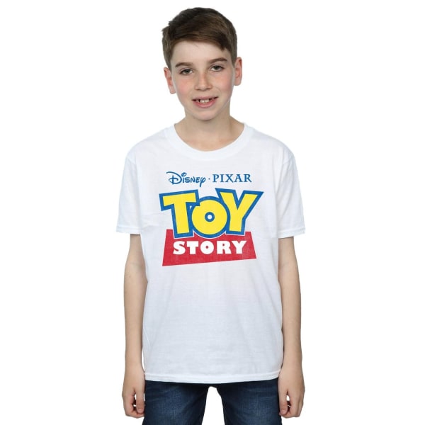 Toy Story Boys Logotyp bomull T-shirt 7-8 år Vit White 7-8 Years