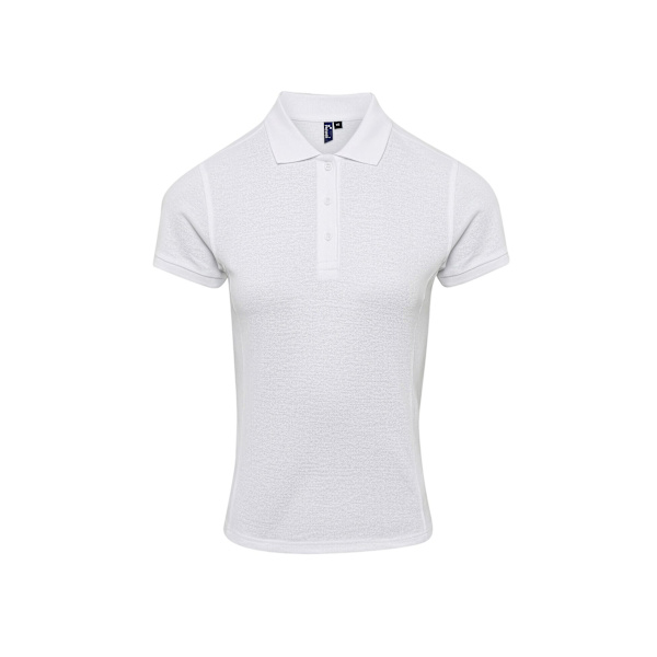 Premier Dam/Kvinnor Coolchecker Plus Piqu Polo Med CoolPlus White 2XL