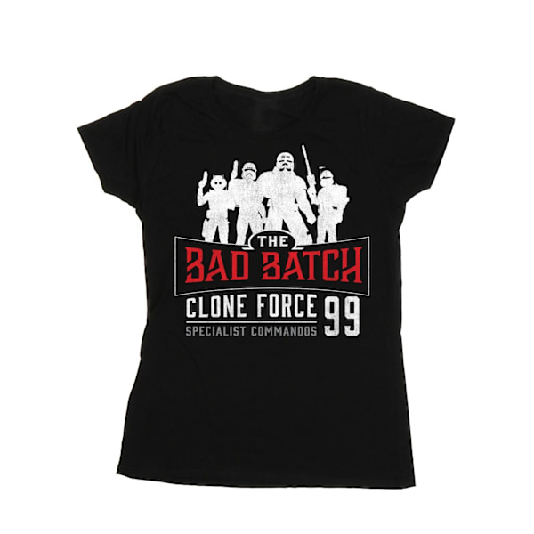 Star Wars Dam/Damer The Bad Batch Clone Force 99 Bomull T-S Black M