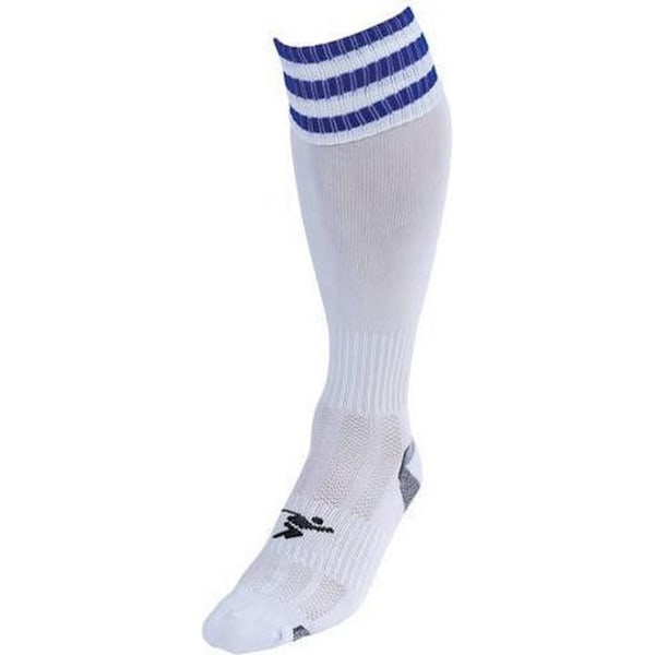 Precision Unisex Vuxen 3 Ränder Pro Fotbollsstrumpor 7 UK-11 UK W White/Royal Blue 7 UK-11 UK