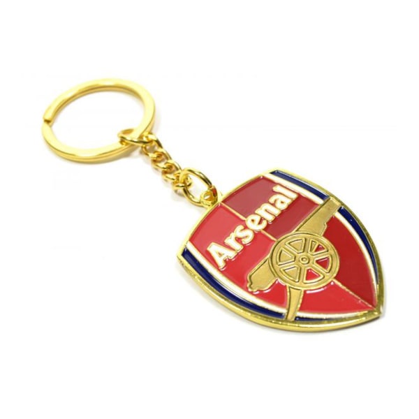 Arsenal FC Official Football Crest Nyckelring One Size Röd/Guld Red/Gold One Size