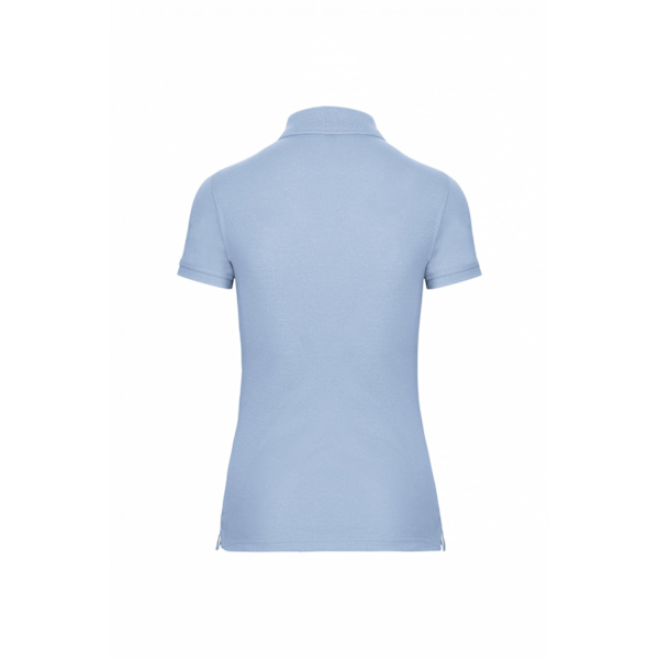 WK. Designad För Arbete Dam/Kvinnor Piqué Anti-Bakteriell Pikétröja Sky Blue 12 UK