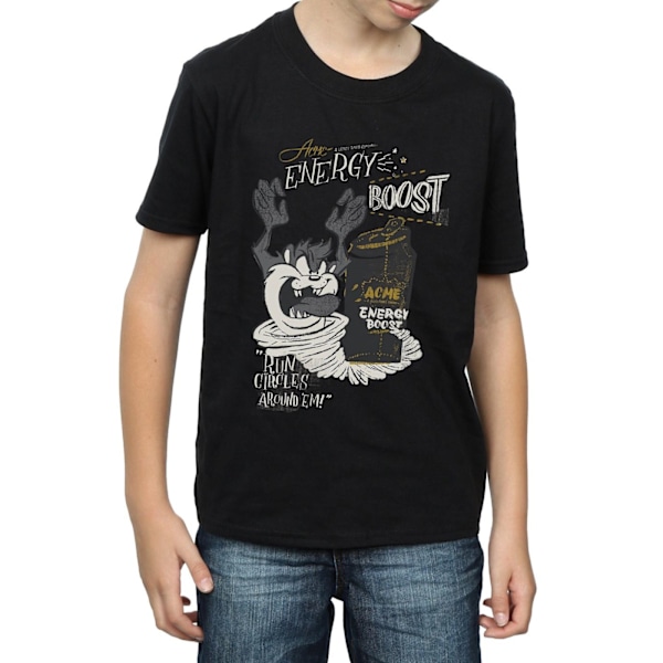 Looney Tunes Boys Taz Energy Boost T-shirt 5-6 år Svart Black 5-6 Years