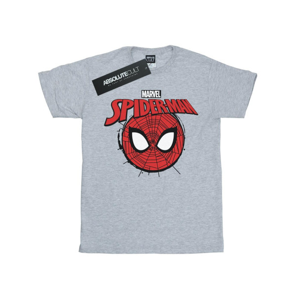 Marvel Boys Spider-Man Logo Head T-shirt 7-8 Years Sports Grey Sports Grey 7-8 Years
