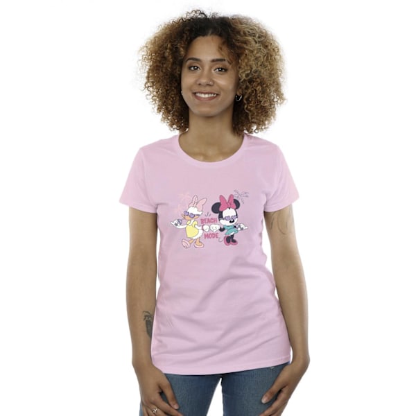 Disney Womens/Ladies Minnie Daisy Beach Mode Bomull T-shirt XXL Baby Pink XXL