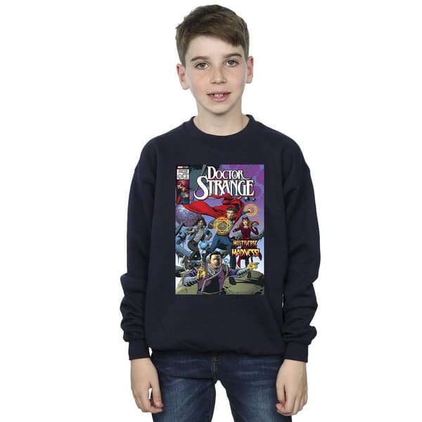 Marvel Pojkar Doctor Strange Comic Circles Tröja 7-8 År N Navy Blue 7-8 Years