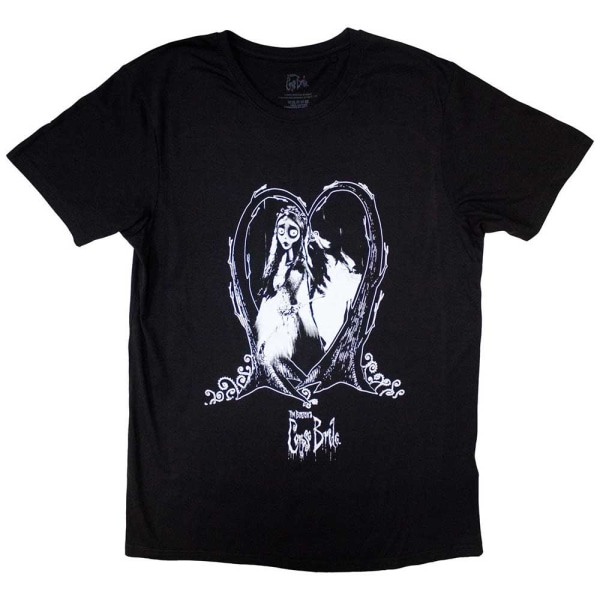 Corpse Bride Unisex Vuxen Hjärta T-shirt XL Svart Black XL