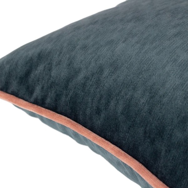 Paoletti Torto Rektangulärt Kuddfodral i Sammet 30cm x 60cm Sla Slate/Blush 30cm x 60cm