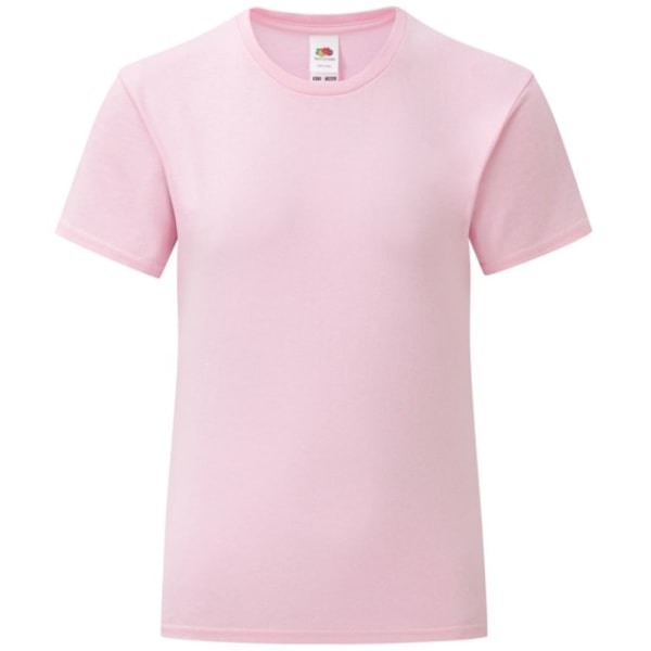 Fruit Of The Loom Girls Iconic T-Shirt 5-6 år Ljusrosa Light Pink 5-6 Years