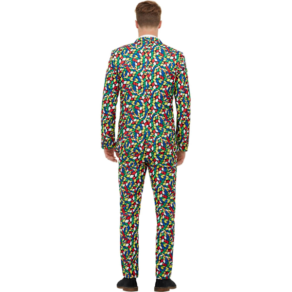 Smiffys Herr Rubiks Kub Kostymset XL Flerfärgad Multicoloured XL