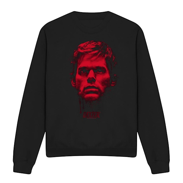 Dexter Unisex Vuxen Blodigt Ansikte Sweatshirt M Svart Black M