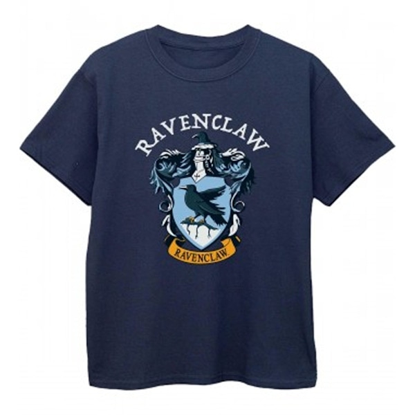 Harry Potter T-shirt i bomull för flickor, Ravenclaw, 5-6 år, marinblå Navy Blue 5-6 Years