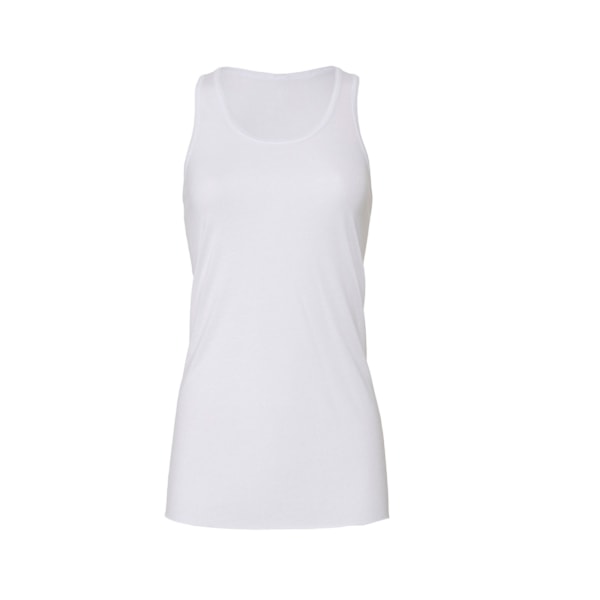 Bella + Canvas Dam/Kvinnor Racerback Flowy Tank Top M Vit White M