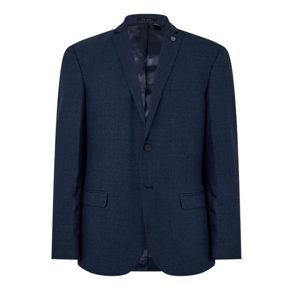 Ted Baker Kostymjacka för män, fläckig, 36, marinblå Navy 36 in