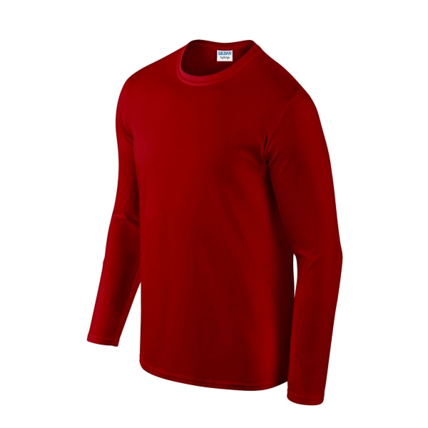 Gildan Unisex Adult Softstyle Plain Long-Sleeved T-Shirt M Röd Red M
