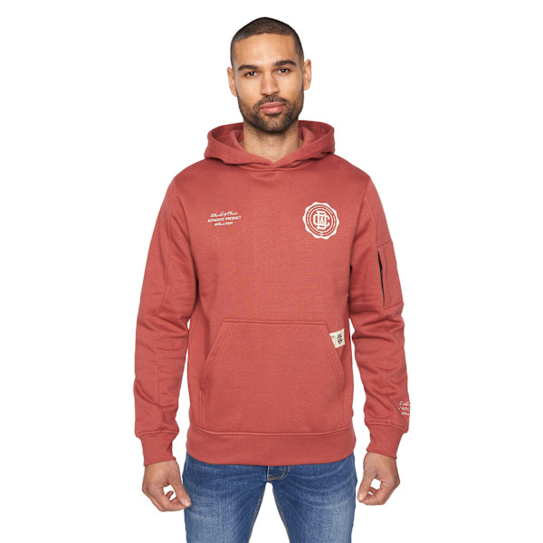 Duck and Cover Mens Keyaan Hoodie S Röd Red S