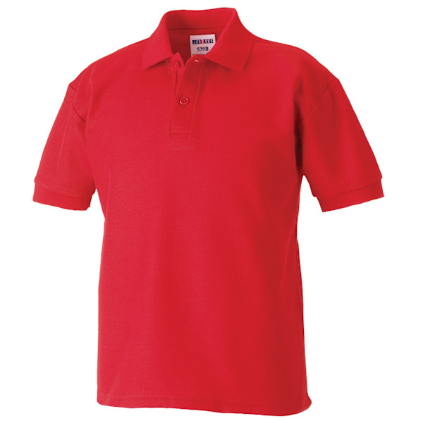 Jerzees Schoolgear Barn 65/35 Pique Poloskjorta 5-6 Bright Bright Red 5-6