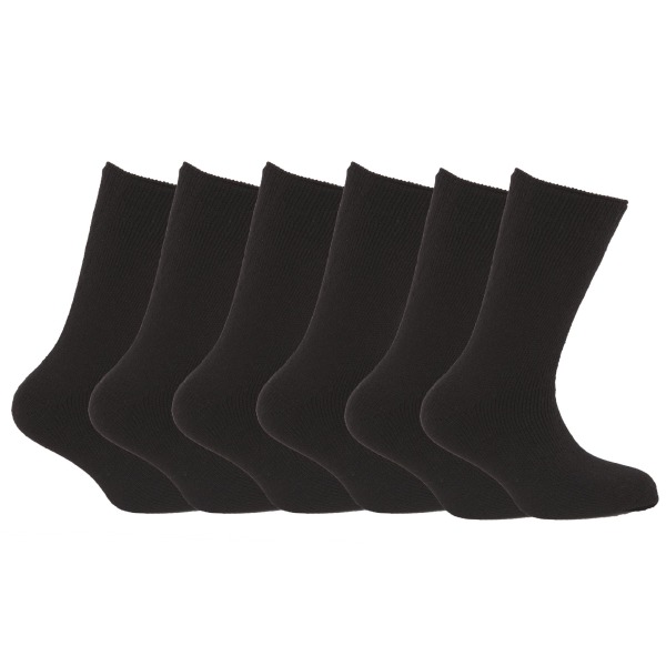 FLOSO Herr Premium Quality Multipack 1,9 Tog Thermal Socks (Pac Black UK 6-11 EURO 39-45