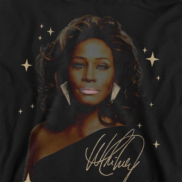 Whitney Houston Barn/Barn Graffiti Star Pullover Hoodie 7- Athletic Heather 7-8 Years