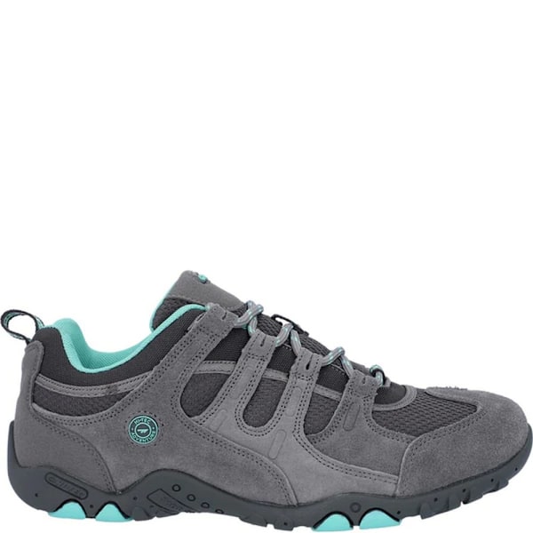 Hi-Tec Quadra II Suede Walking Shoes för män, 5 UK, grå/mint Grey/Mint 5 UK