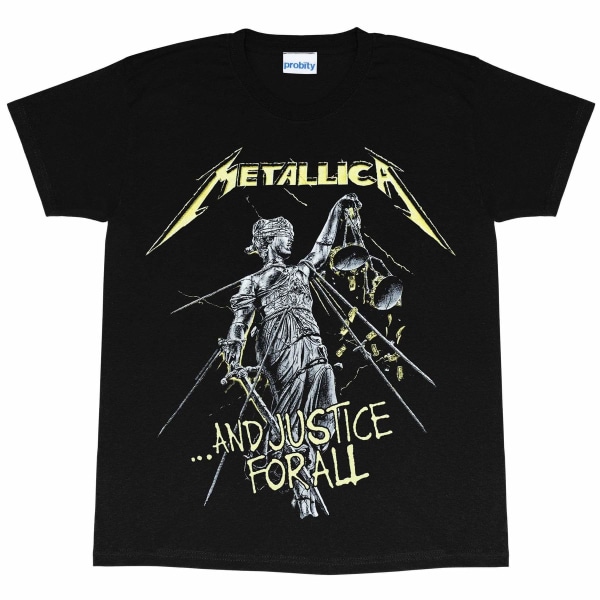 Metallica Womens/Ladies Justice For All Pojkvän T-shirt L Bla Black L