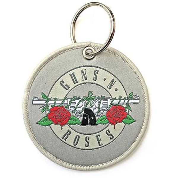 Guns N Roses Circle Dubbelsidig Logotyp Nyckelring One Size Grå Grey One Size