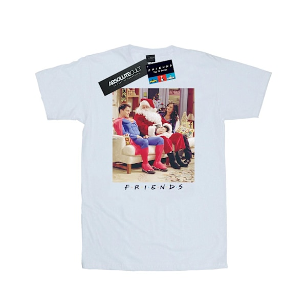 Friends Mens Superman And Santa T-Shirt L Vit White L