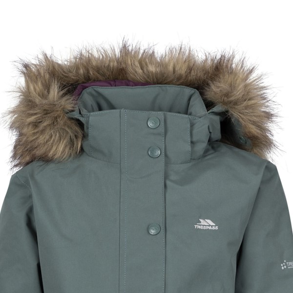 Trespass Girls Astound TP50 Vattentät Jacka 2-3 År Gran Spruce Green 2-3 Years