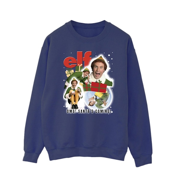Elf Herr Buddy Collage Sweatshirt M Marinblå Navy Blue M