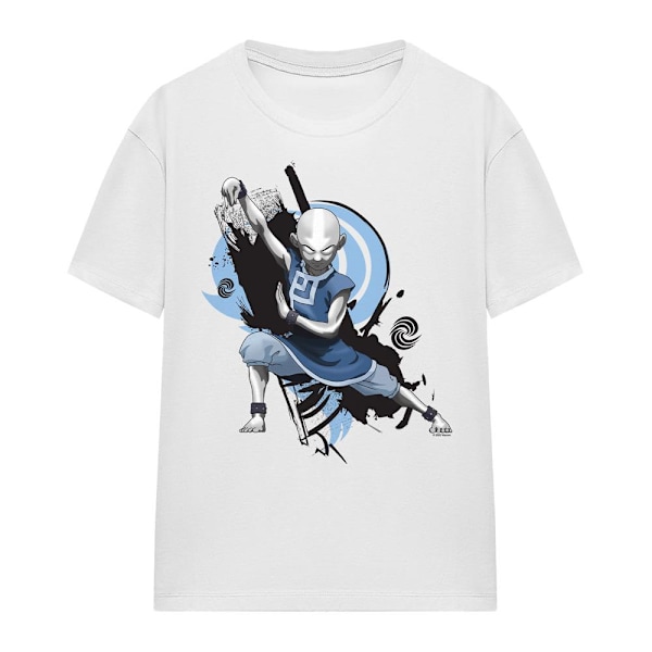 Avatar: The Last Airbender Unisex Vuxen Energybending Aang T-shirt White M
