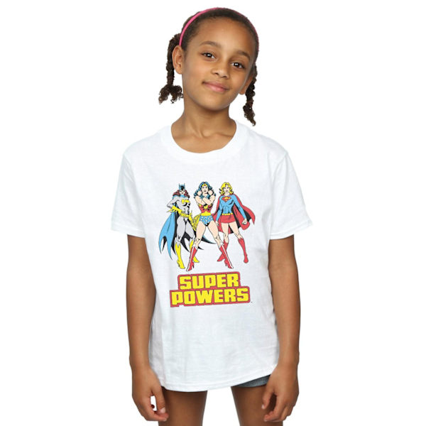 Wonder Woman Girls Super Power T-shirt 7-8 år Vit White 7-8 Years