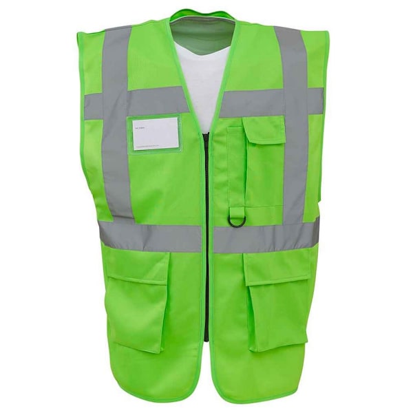 Yoko Unisex Vuxen Executive Hi-Vis Väst L Lime Green Lime Green L