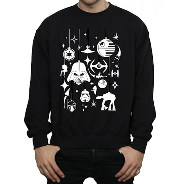 Star Wars Jul Dekorationer Sweatshirt S Svart Black S