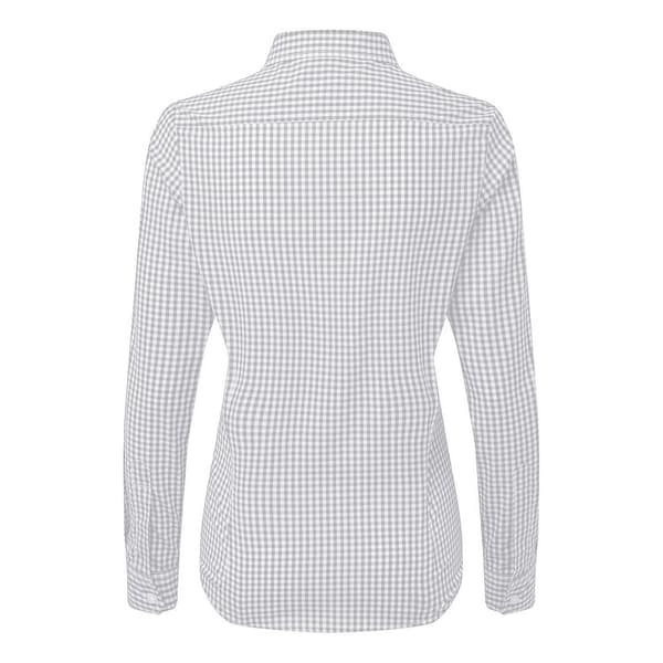Premier Dam/Dam Maxton Gingham Långärmad Skjorta M Silver Silver/White M