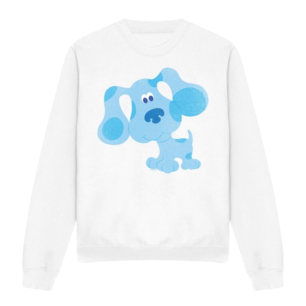 Blue´s Clues Unisex Vuxen Blå Kram Tröja XXL Vit White XXL