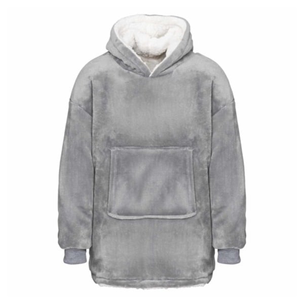 Ribbon Barn/Barn Sherpa Vändbar Oversize Hoodie En Storlek Grå Grey One Size