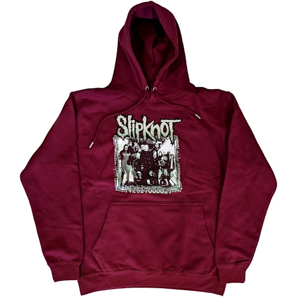 Slipknot Unisex Adult Barcode Hoodie M Maroon Maroon M