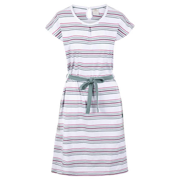 Trespass Dam/Dam Lidia Rundhals Bomullsklänning XL Multico Multicoloured Stripe XL