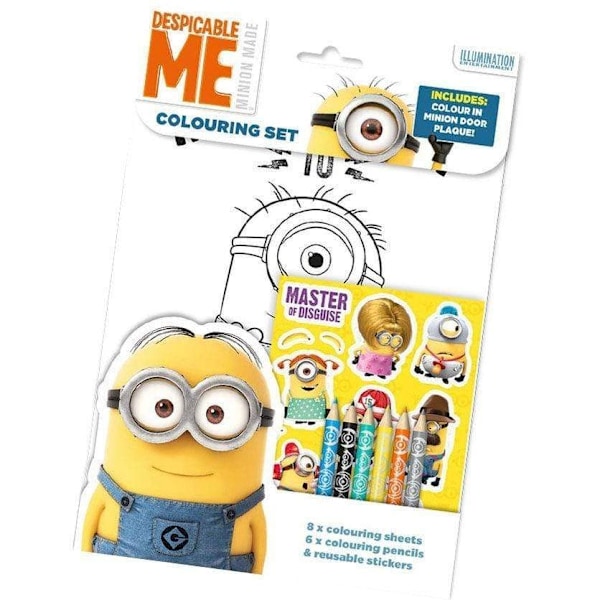 Despicable Me Minions Färgset En Storlek Flerfärgad Multicoloured One Size