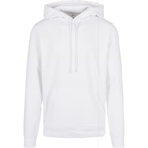 Bygg ditt varumärke Herr Basic Hoodie 4XL Vit White 4XL