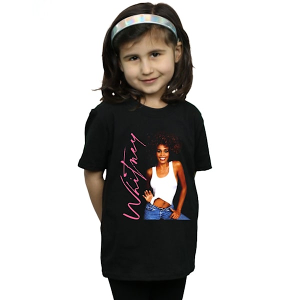 Whitney Houston Girls Whitney Smile Bomull T-shirt 9-11 år B Black 9-11 Years