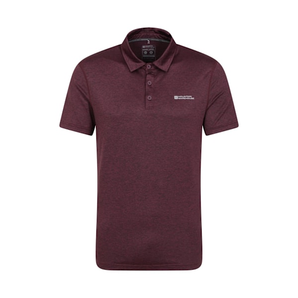 Mountain Warehouse Deuce IsoCool Poloskjorta för Herr 3XL Dusky Wine Dusky Wine 3XL