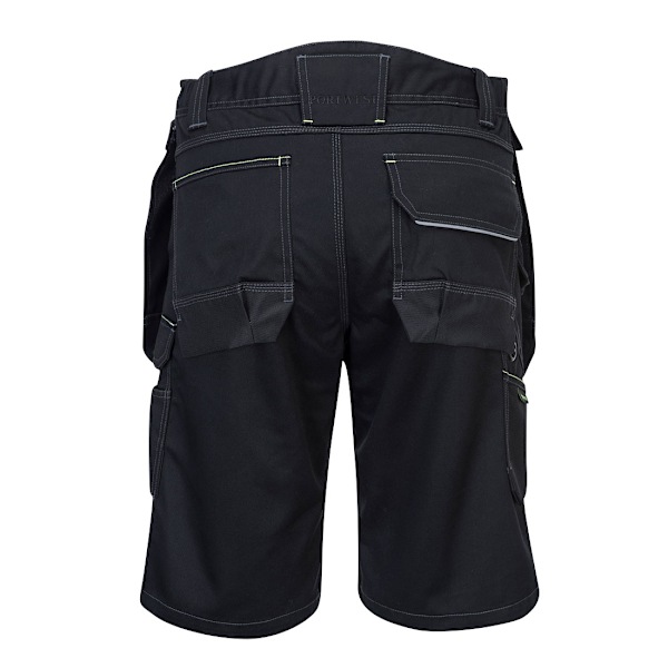 Portwest Herr PW3 Holster Pocket Shorts 41R Svart Black 41R