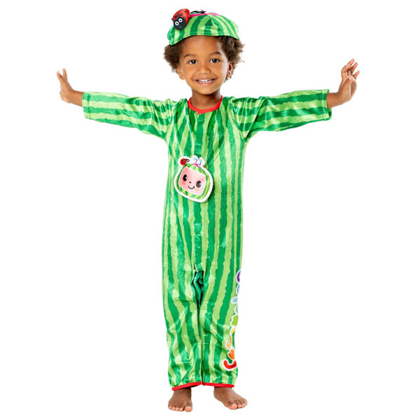 Cocomelon Barnkostym för barn/barn 5-6 år Grön Green 5-6 Years