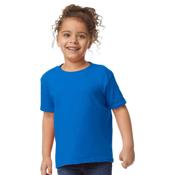 Gildan Barn/Kids Enkelt Bomulls T-shirt Heavy 6 År Royal Royal Blue 6 Years