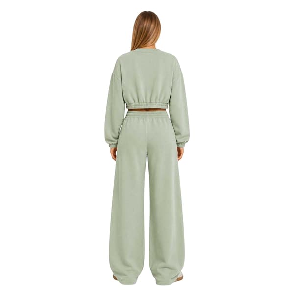 I Saw It First Dam/Dam Fleece Heldragkedja Avslappnad Passform Bomber Sage 8 UK