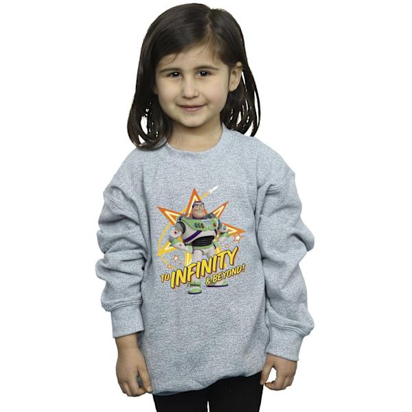 Disney Girls Toy Story Buzz To Infinity Sweatshirt 3-4 år Sp Sports Grey 3-4 Years