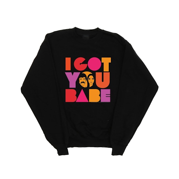 Sonny & Cher Herr I Got You Sweatshirt 4XL Svart Black 4XL